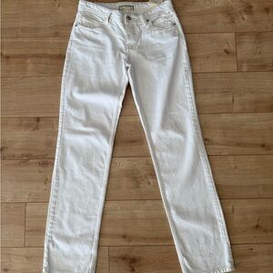 We The Free Shelby Boyfriend White Jeans Women’s 26 Low Rise NWT